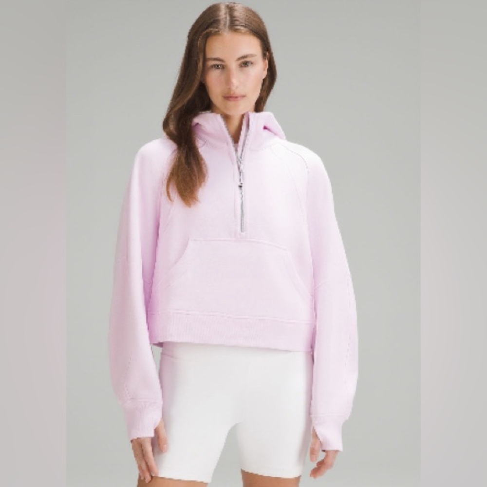 Lululemon Scuba Oversized Half-zip Hoodie discontinued Color Meadowsweet Pink